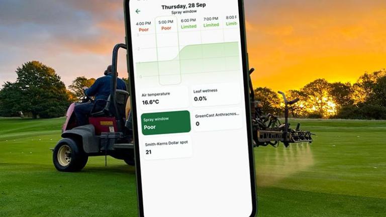 Turf Advisor Entscheidungshilfe - SpritzfensterNutzen Sie Spritzfenster in Verbindung mit den Risikomodellen von Turf Advisor und den Tools für den Rasen, um den Zeitpunkt der Anwendungen zu bestimmen. Stellen Sie sicher, dass Sie den Schutz vor dem Krankheitsrisiko oder die Primo Maxx II-Programme termingerecht einsetzen können.